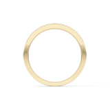 Half Eternity Wedding Band with 0.6 TCW Round Cut Moissanite – Yellow, White, or Rose Gold