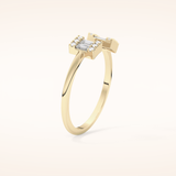 0.34 TCW Round & Emerald Shaped Moissanite Multi Stone Wedding Band