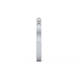 Half Eternity Wedding Band with 0.6 TCW Round Cut Moissanite – Yellow, White, or Rose Gold 8