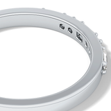 Half Eternity Wedding Band with 0.6 TCW Round Cut Moissanite – Yellow, White, or Rose Gold 5