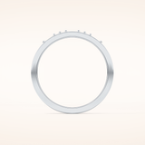 0.31 TCW Round & Baguette Shaped Moissanite Alternate Setting Wedding Band