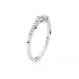 Multi Stones Wedding Band with 0.3 TCW Round and Emerald Cut Moissanite – Yellow, White, or Rose Gold