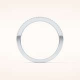 0.72 TCW Round & Baguette Shaped Moissanite Channel Setting Wedding Band