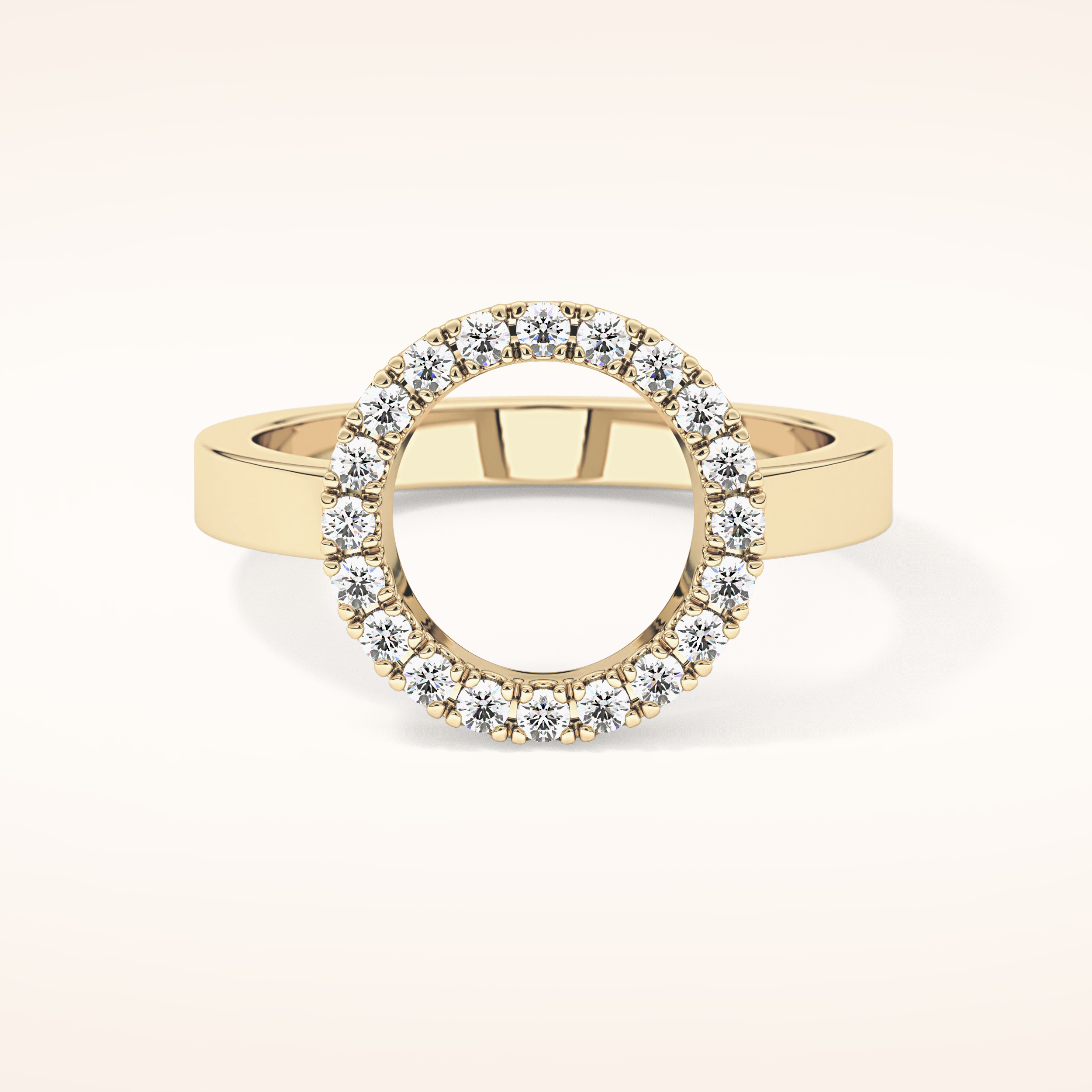 0.37 TCW Round Shaped Moissanite Halo Wedding Band