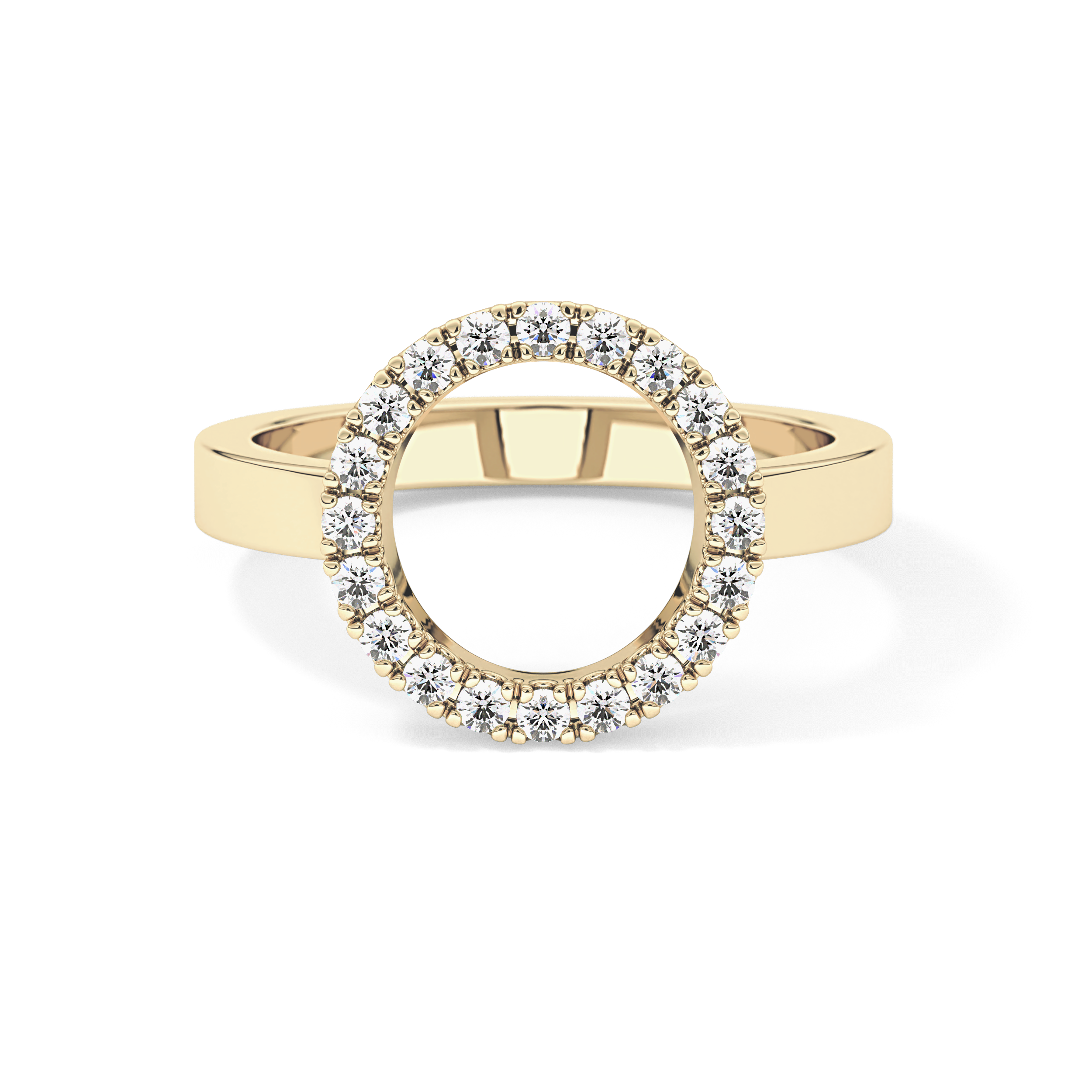 Halo Wedding Band with 0.37 TCW Round Cut Moissanite – Yellow, White, or Rose Gold