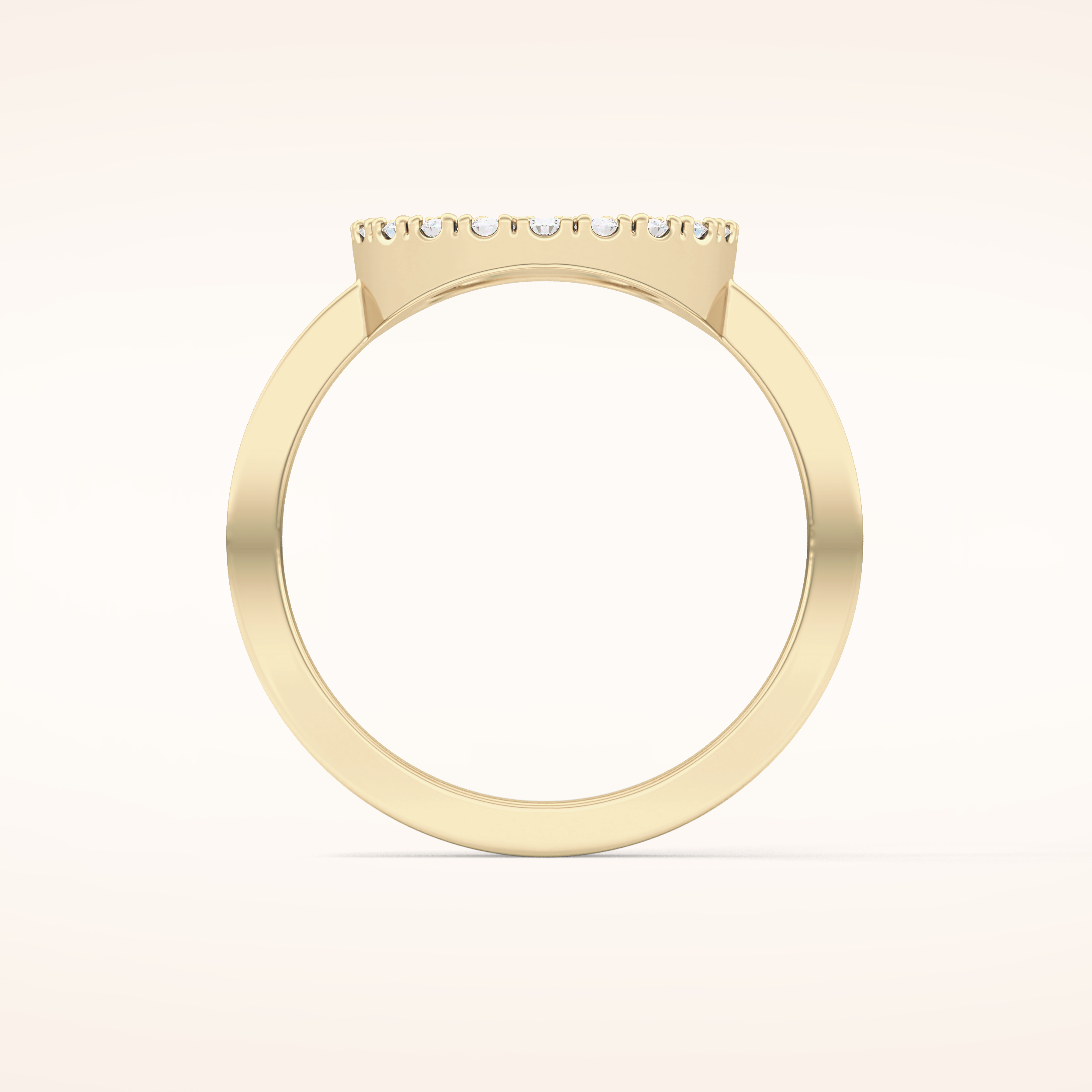 0.37 TCW Round Shaped Moissanite Halo Wedding Band