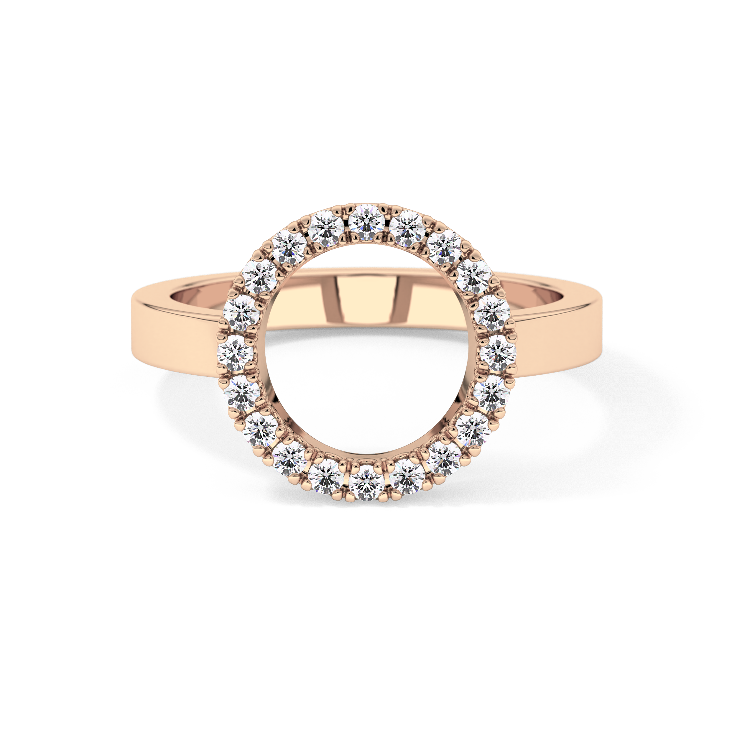 Halo Wedding Band with 0.37 TCW Round Cut Moissanite – Yellow, White, or Rose Gold
