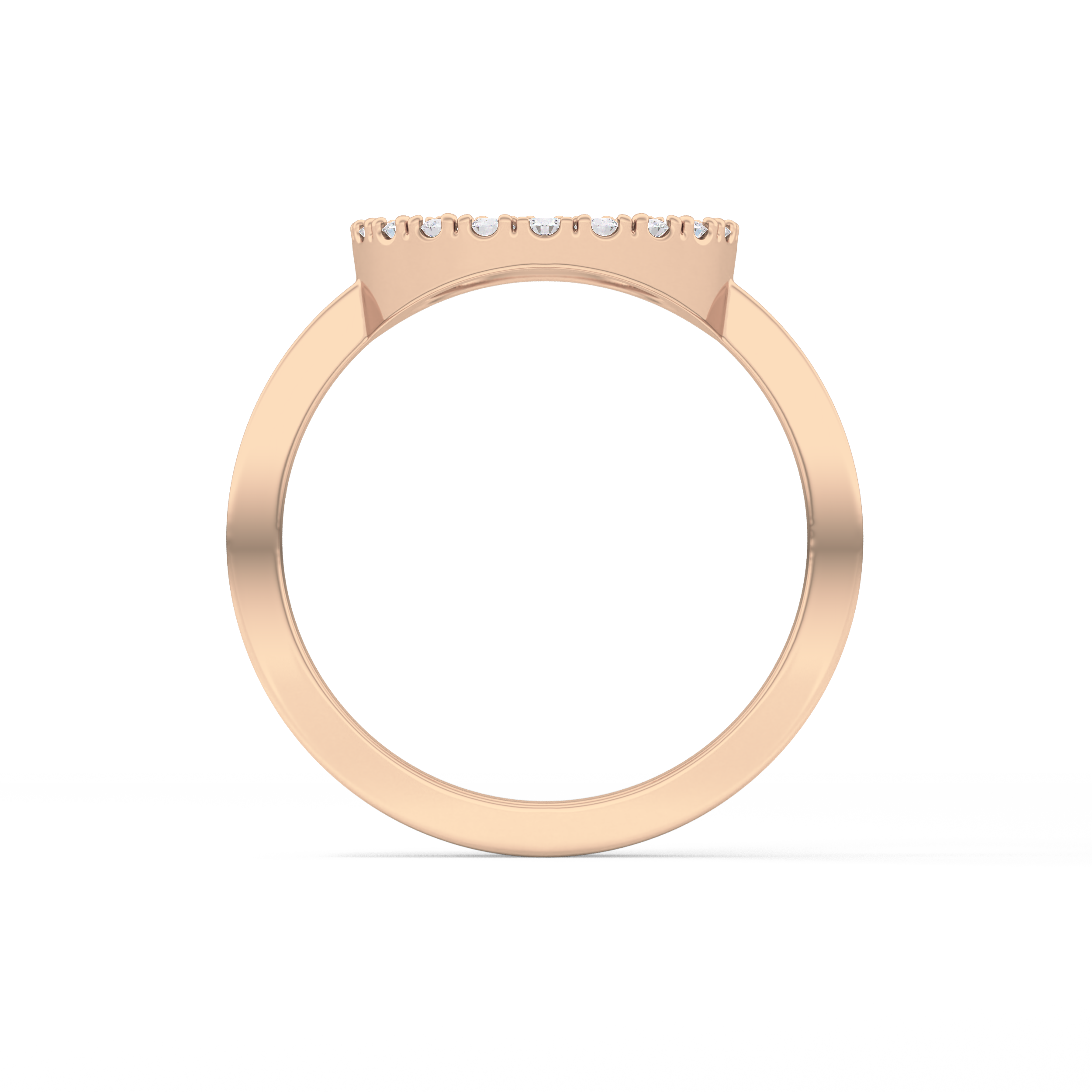 Halo Wedding Band with 0.37 TCW Round Cut Moissanite – Yellow, White, or Rose Gold