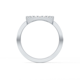 Halo Wedding Band with 0.37 TCW Round Cut Moissanite – Yellow, White, or Rose Gold