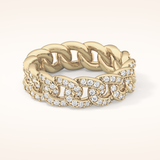 1.15 TCW Round Shaped Moissanite Full Eternity Wedding Band