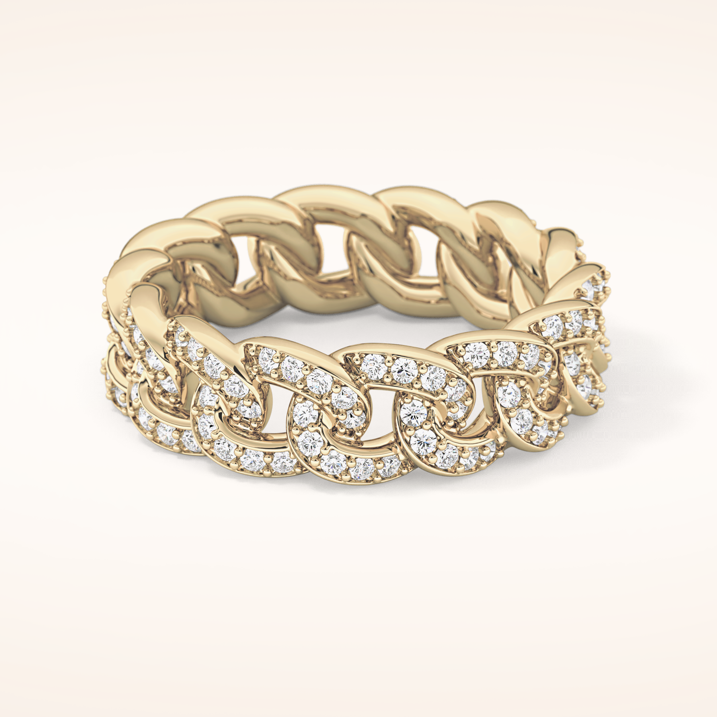 1.15 TCW Round Shaped Moissanite Full Eternity Wedding Band