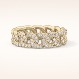 1.15 TCW Round Shaped Moissanite Full Eternity Wedding Band
