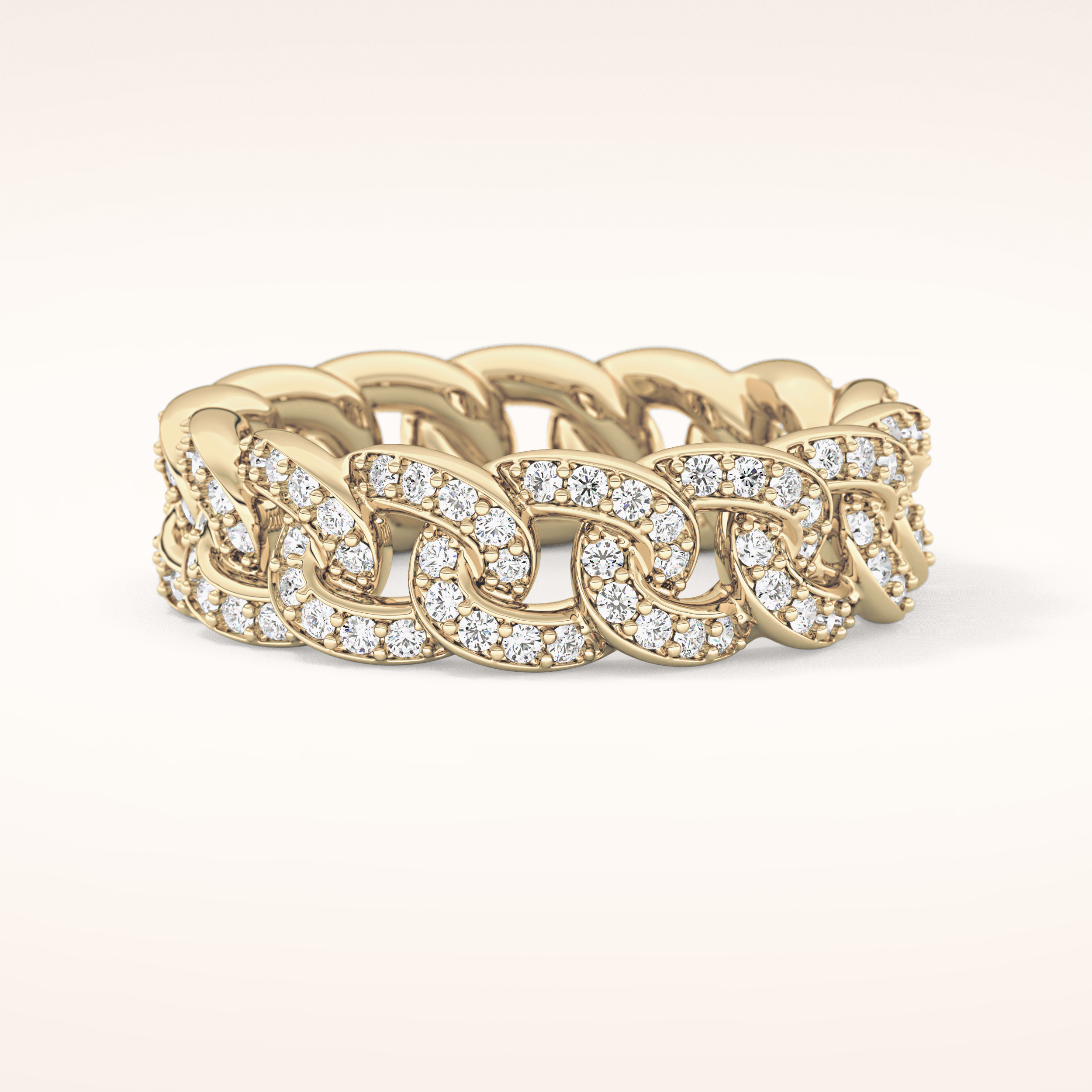 1.15 TCW Round Shaped Moissanite Full Eternity Wedding Band