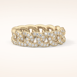 1.15 TCW Round Shaped Moissanite Full Eternity Wedding Band