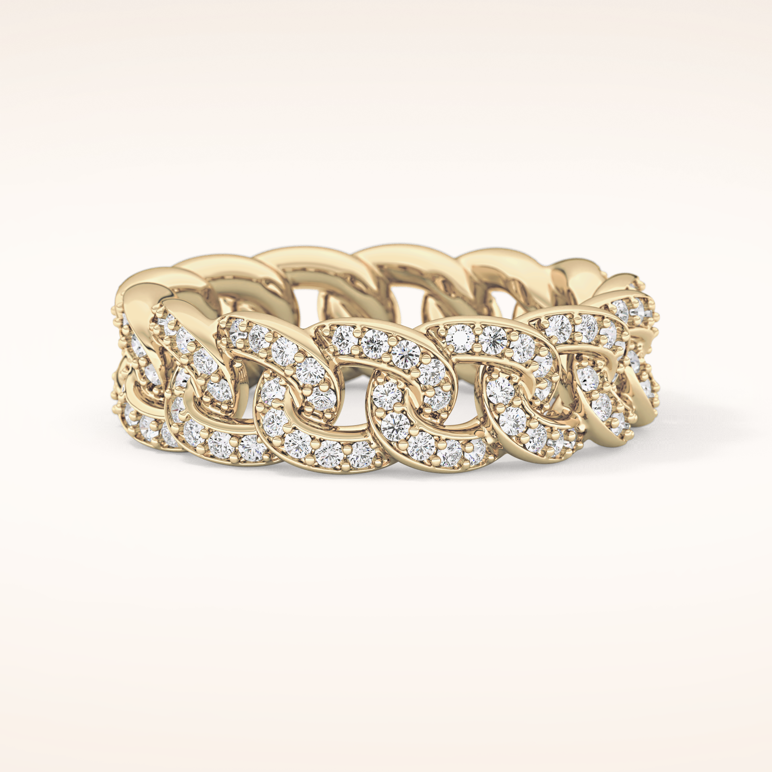 1.15 TCW Round Shaped Moissanite Full Eternity Wedding Band