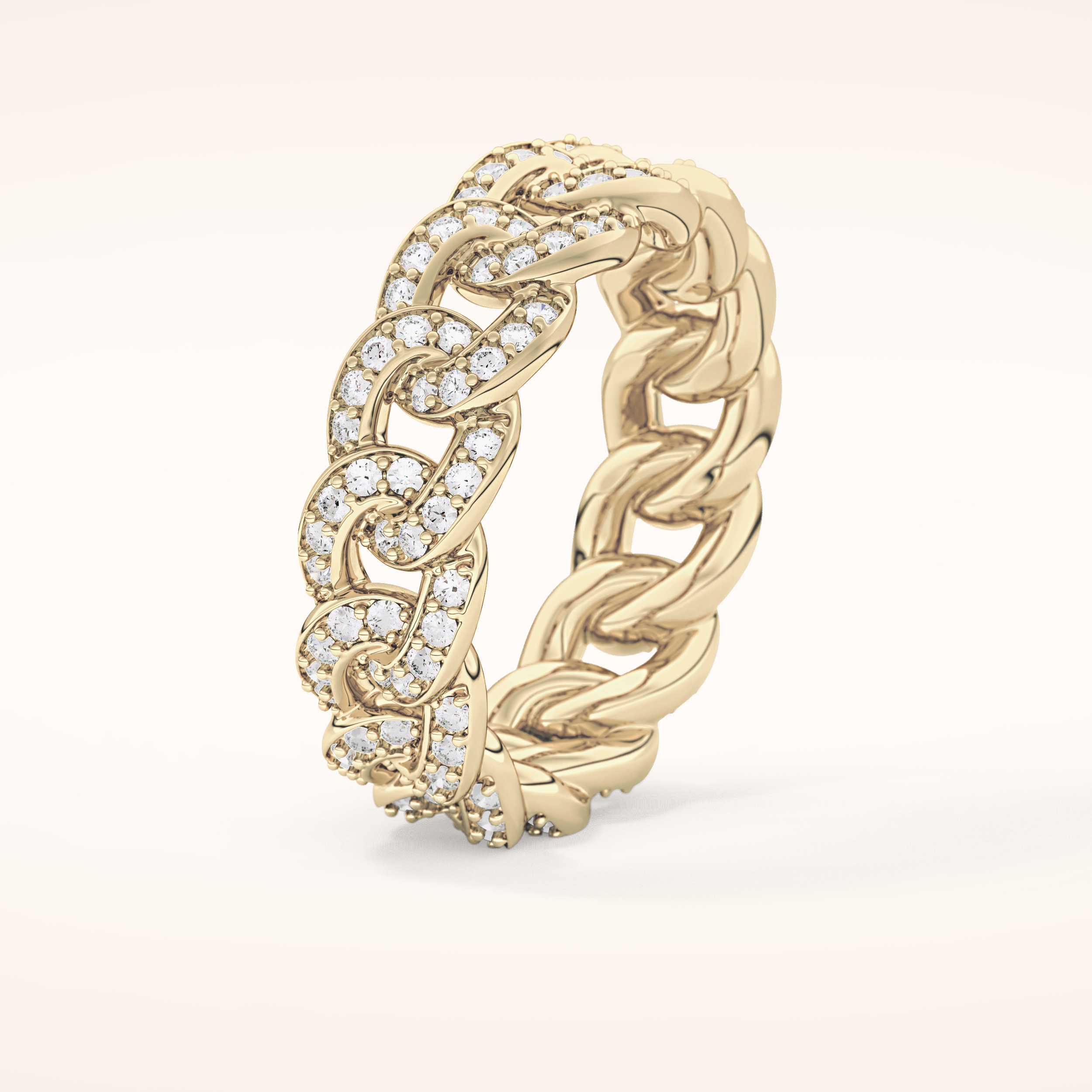 1.15 TCW Round Shaped Moissanite Full Eternity Wedding Band