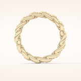 1.15 TCW Round Shaped Moissanite Full Eternity Wedding Band