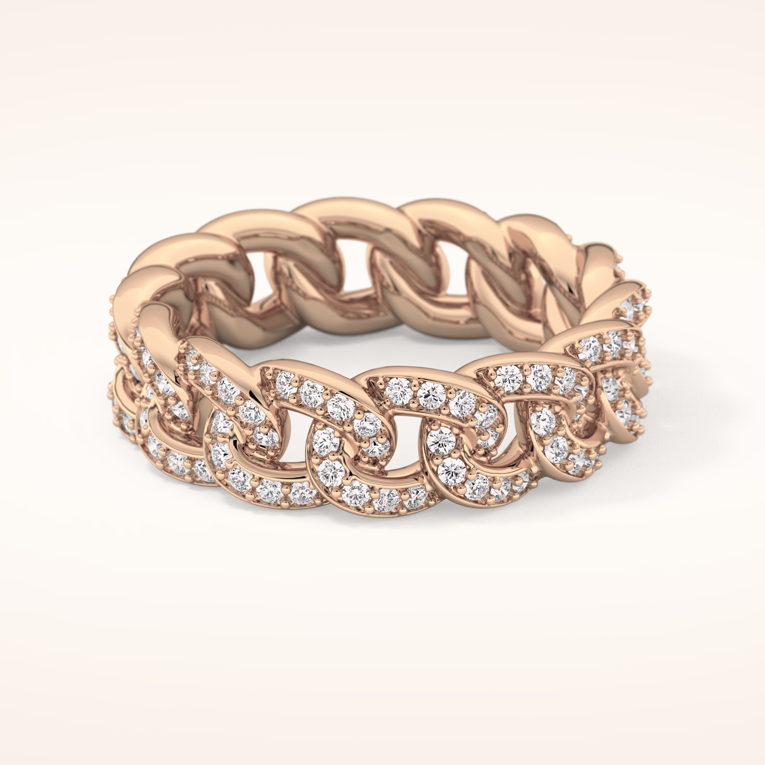 1.15 TCW Round Shaped Moissanite Full Eternity Wedding Band