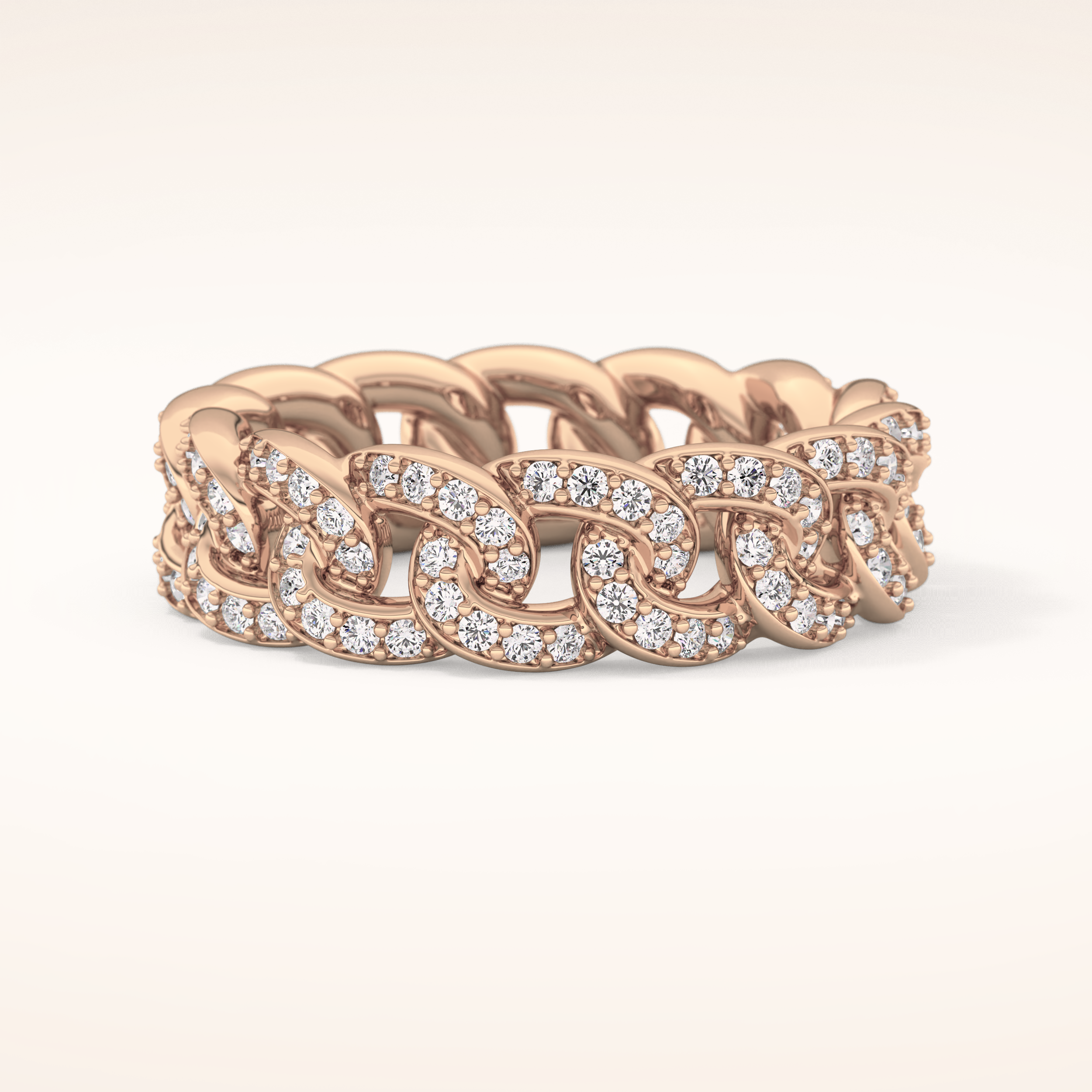 1.15 TCW Round Shaped Moissanite Full Eternity Wedding Band