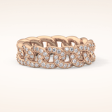 1.15 TCW Round Shaped Moissanite Full Eternity Wedding Band