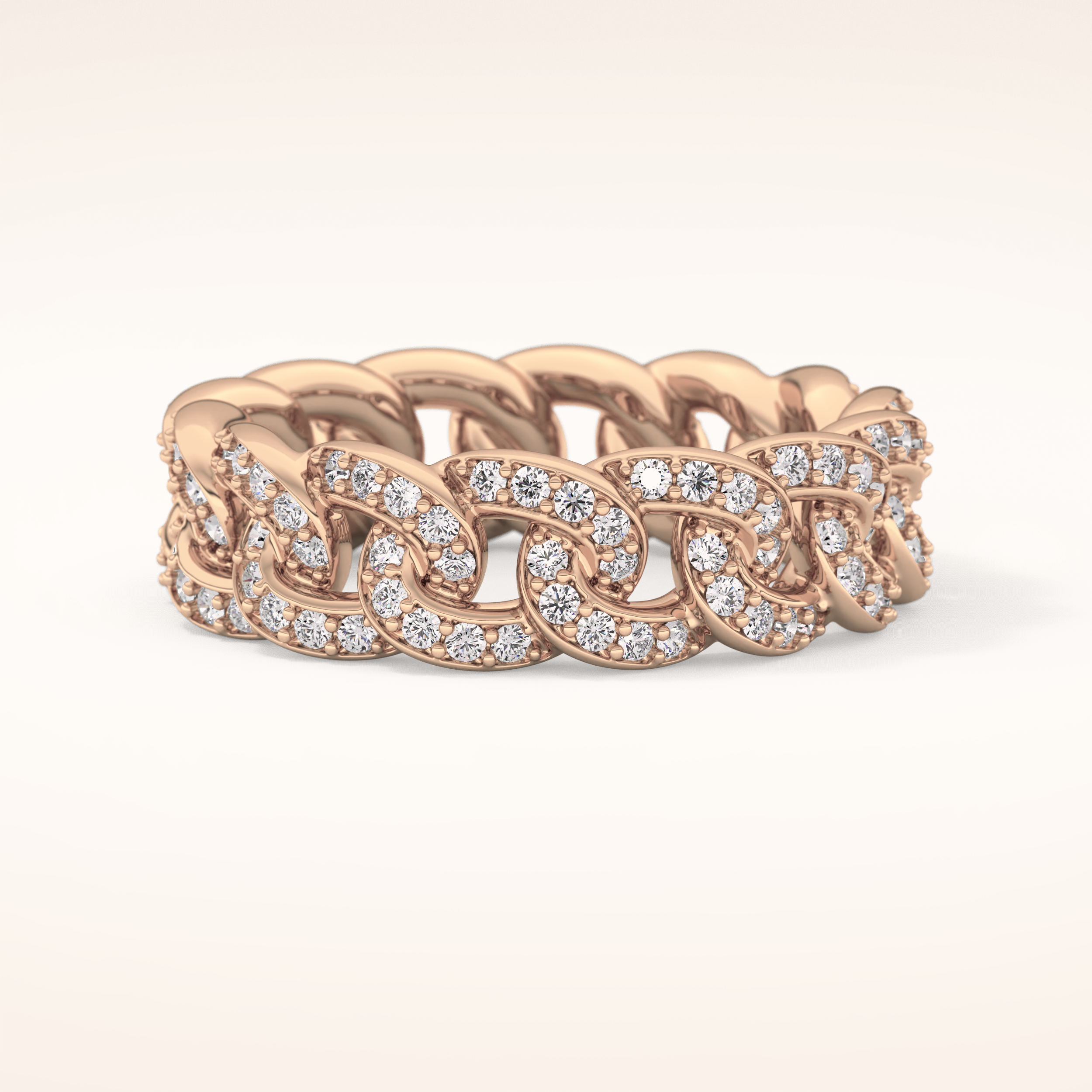 1.15 TCW Round Shaped Moissanite Full Eternity Wedding Band
