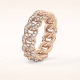 1.15 TCW Round Shaped Moissanite Full Eternity Wedding Band