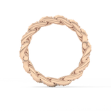 Full Eternity Wedding Band with 1.15 TCW Round Cut Moissanite – Yellow, White, or Rose Gold