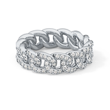 Full Eternity Wedding Band with 1.15 TCW Round Cut Moissanite – Yellow, White, or Rose Gold