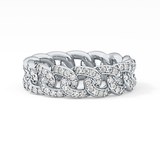 Full Eternity Wedding Band with 1.15 TCW Round Cut Moissanite – Yellow, White, or Rose Gold