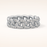 1.15 TCW Round Shaped Moissanite Full Eternity Wedding Band