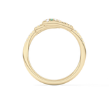 Snake Shape Wedding Band with 0.491 TCW Round Cut Moissanite – Yellow, White, or Rose Gold