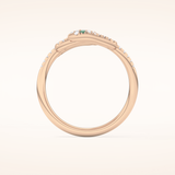 0.491 TCW Round Shaped Moissanite Snake Wedding Band