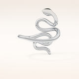 0.491 TCW Round Shaped Moissanite Snake Wedding Band
