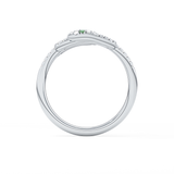 Snake Shape Wedding Band with 0.491 TCW Round Cut Moissanite – Yellow, White, or Rose Gold