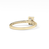 Emerald Pave Lab Grown Diamond Engagement Ring
