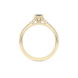 Emerald Pave Lab Grown Diamond Engagement Ring