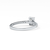 Emerald Pave Lab Grown Diamond Engagement Ring