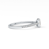 Emerald Pave Lab Grown Diamond Engagement Ring