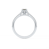 Emerald Pave Lab Grown Diamond Engagement Ring
