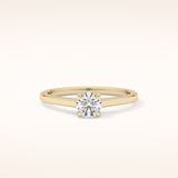 0.47 CT Round Shaped Solitaire Moissanite Engagement Ring