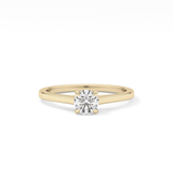Round Solitaire Lab Grown Diamond Engagement Ring