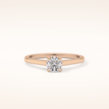 0.47 CT Round Shaped Solitaire Moissanite Engagement Ring