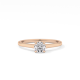 Round Solitaire Lab Grown Diamond Engagement Ring