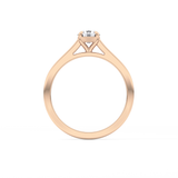 Round Solitaire Lab Grown Diamond Engagement Ring