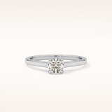 0.47 CT Round Shaped Solitaire Moissanite Engagement Ring