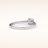 0.47 CT Round Shaped Solitaire Moissanite Engagement Ring