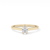 Oval Solitaire Lab Grown Diamond Engagement Ring