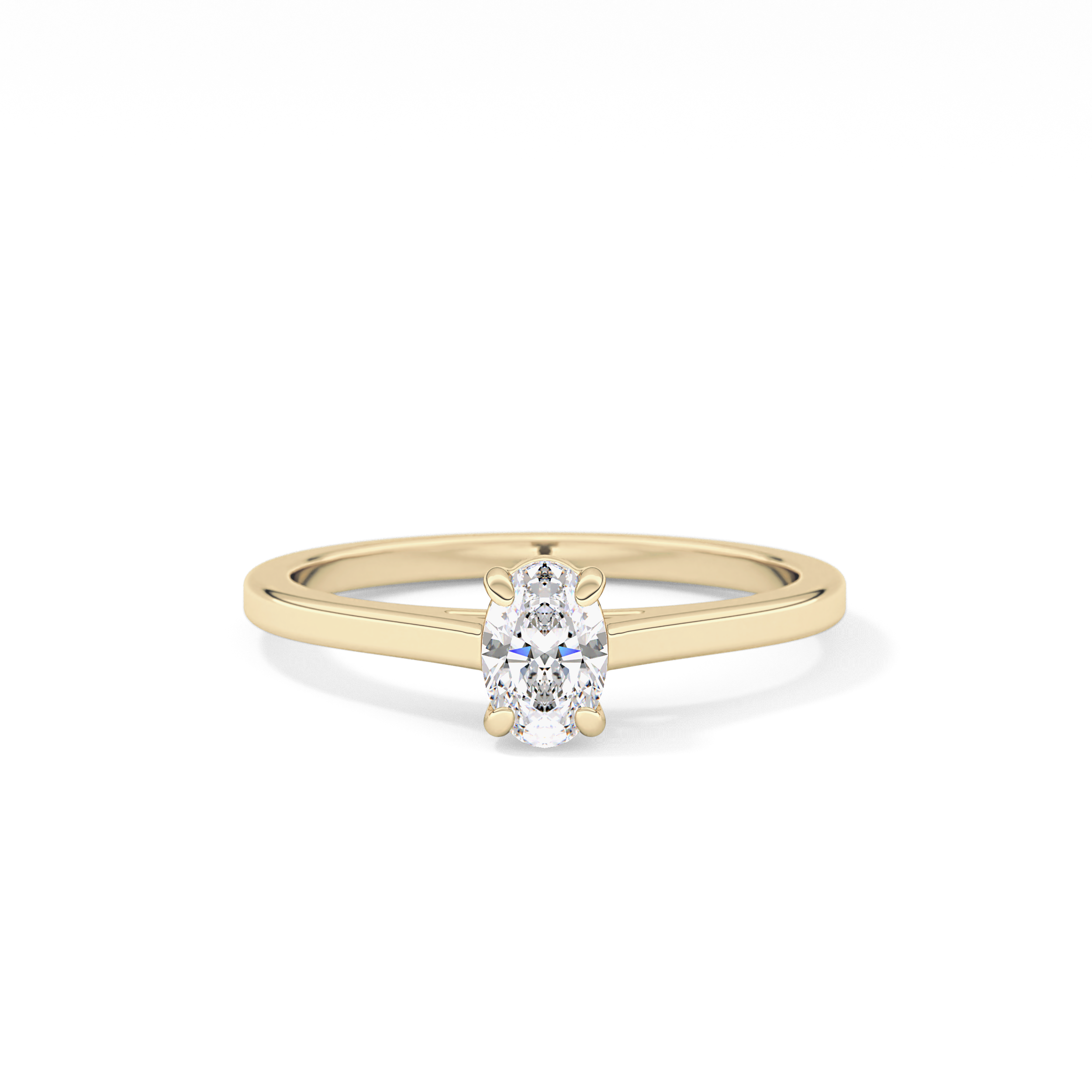 Oval Solitaire Lab Grown Diamond Engagement Ring