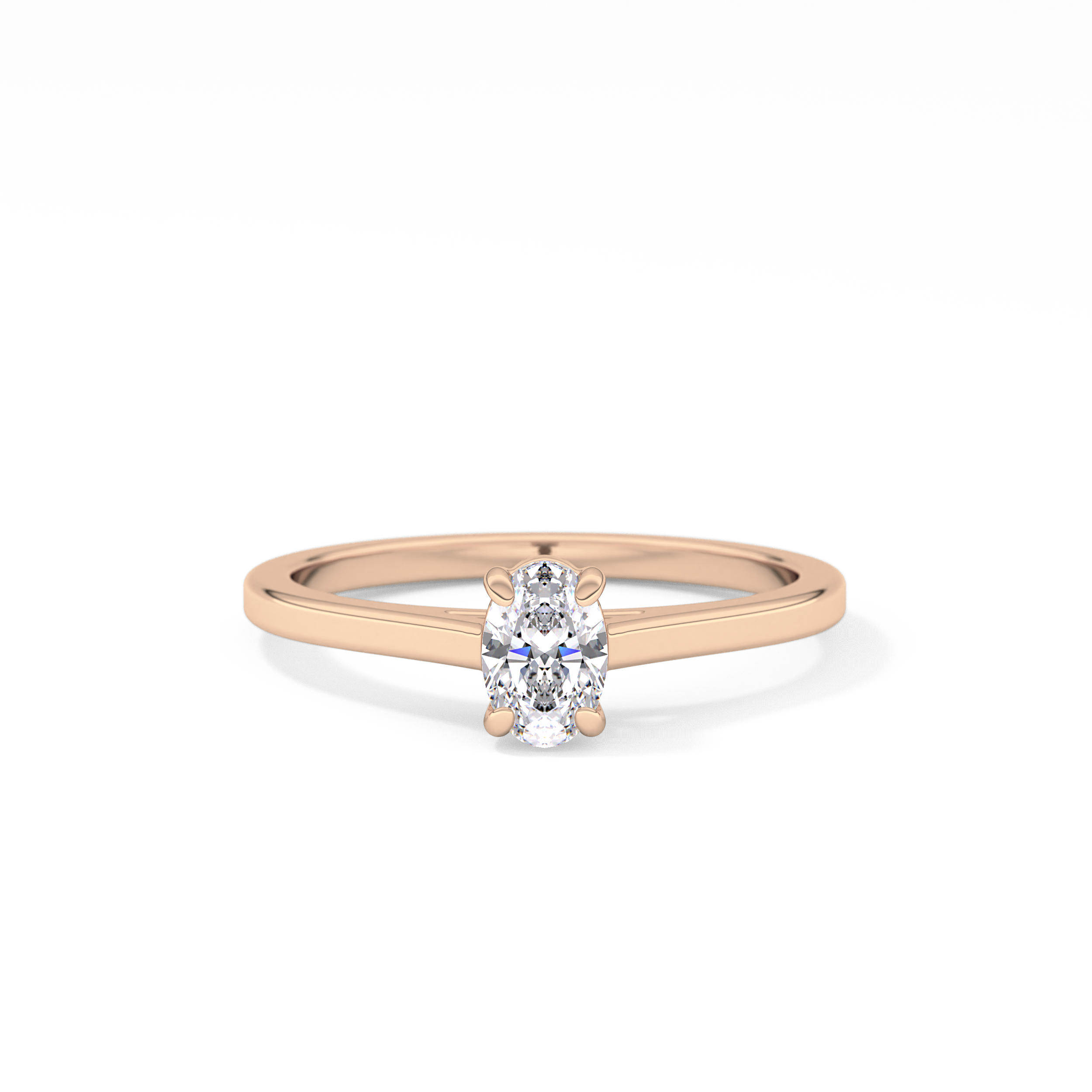 Oval Solitaire Lab Grown Diamond Engagement Ring