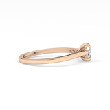 Oval Solitaire Lab Grown Diamond Engagement Ring